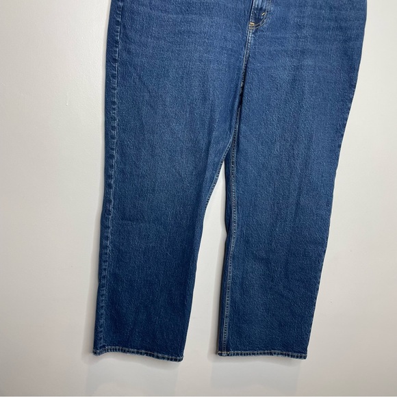 Abercrombie & Fitch Women’s Vintage Straight High Rise Jeans in Dark Wash NWT - Picture 5 of 12
